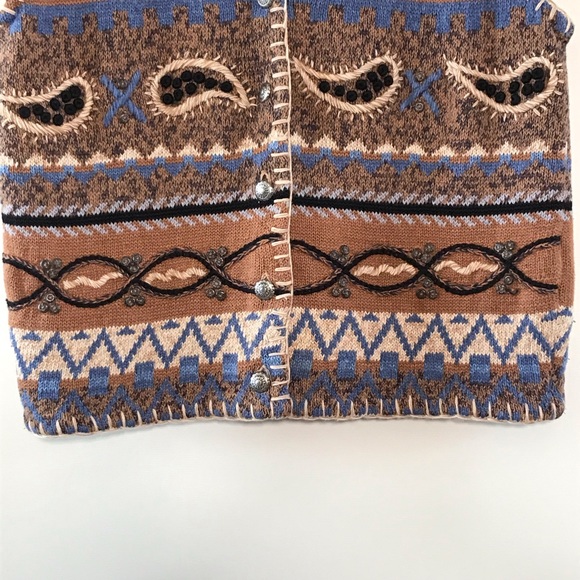 Vintage SIGRID OLSEN Knit Sweater Vest - Picture 4 of 8